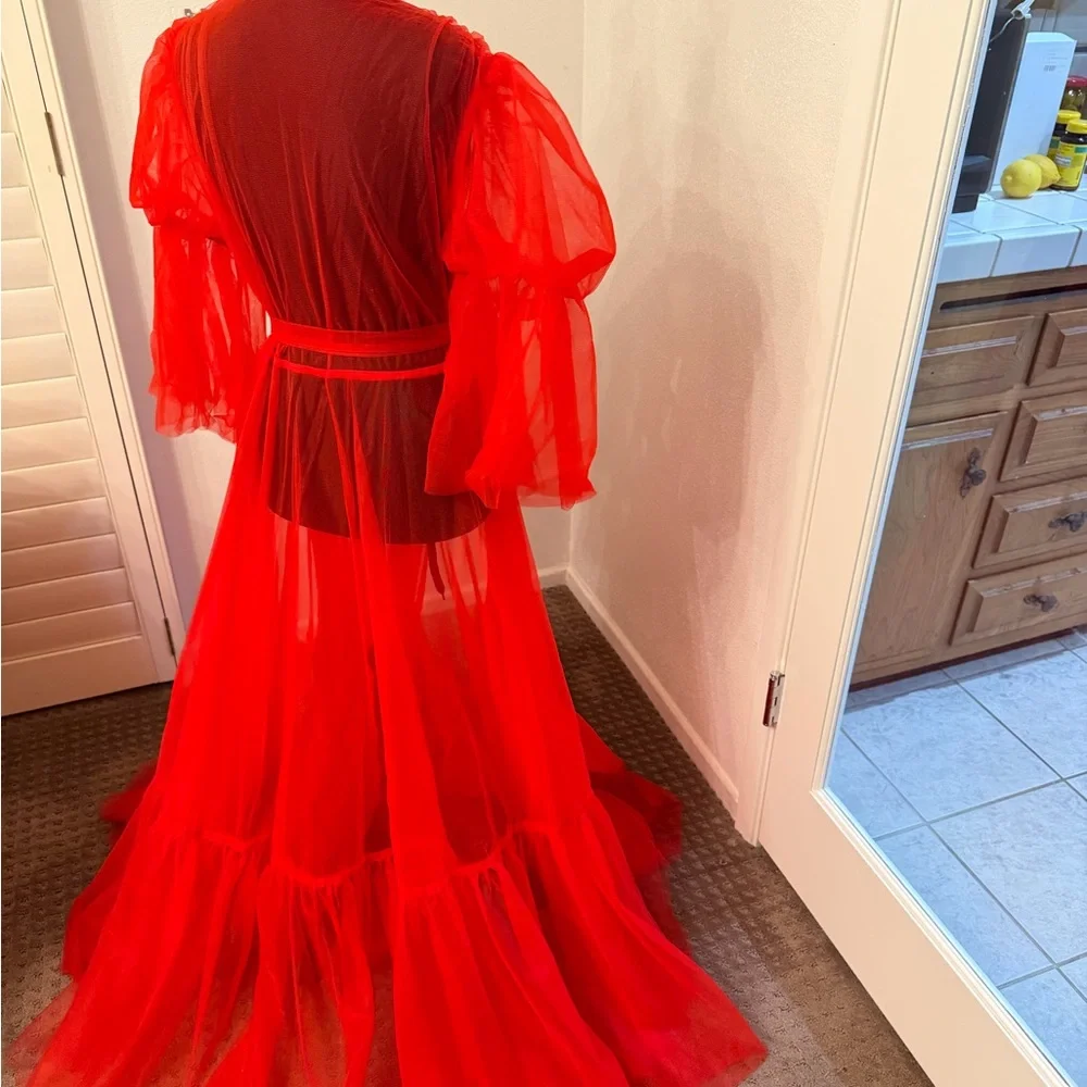 TIMELESS TEMPTRESS TULLE ROBE DRESS - Picture 5 of 16